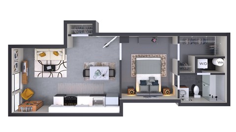 1 bed 1 bath X at Textile Apartments, Ohio